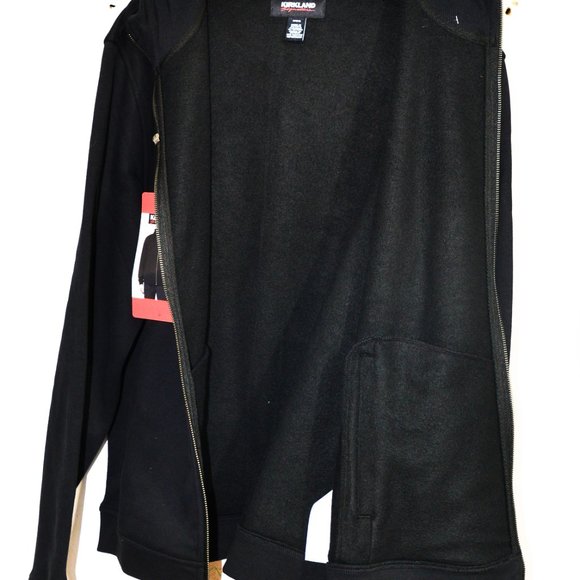 Black Men’s Full Zip Hoodie Kirkland Signature - Picture 6 of 6